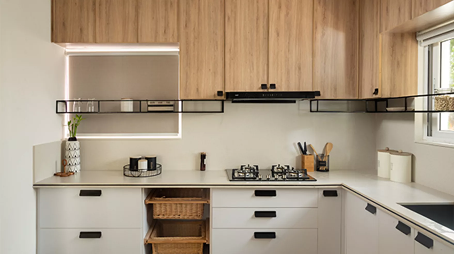 Modern modular kitchen designed by modular kitchen designers in Sarjapur