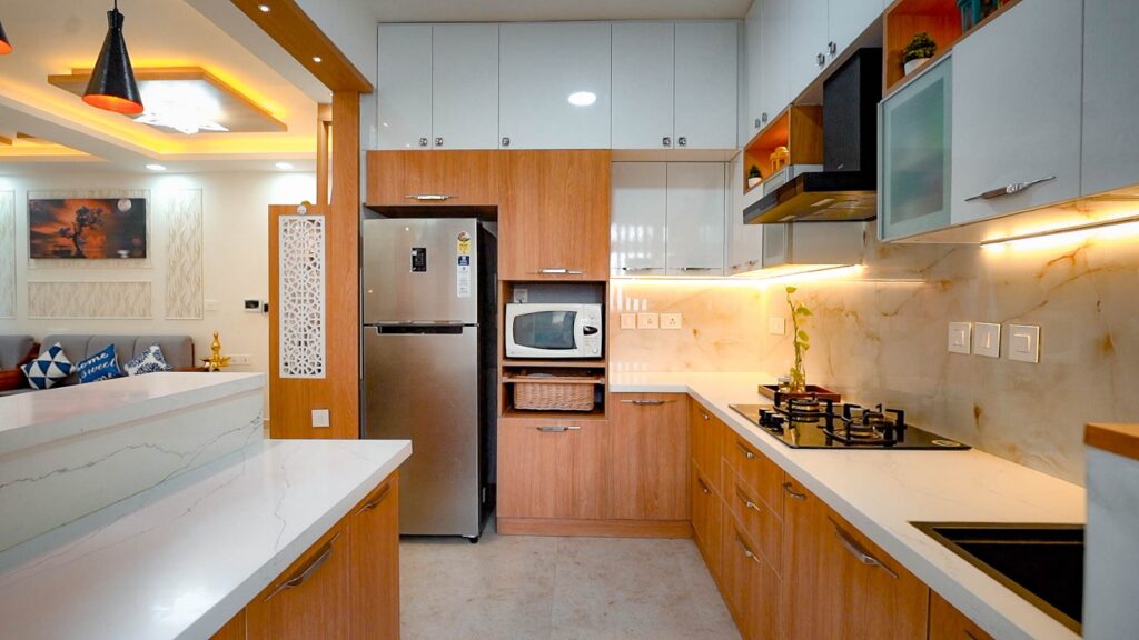 Contemporary modular kitchen painting ideas in Sarjapur