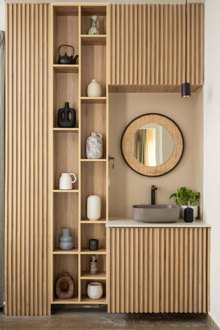 Modern luxury wash area interior by Canopus Design Studio, expert interior designers in Sarjapur Road Bangalore