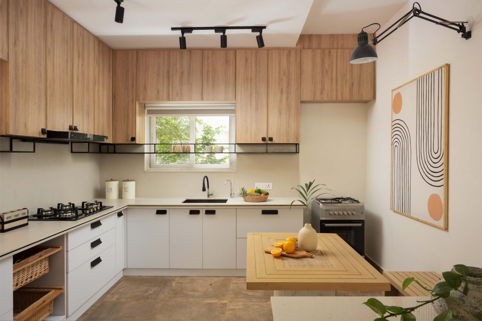 Modern modular kitchen interior by Canopus Design Studio, expert interior designers in Sarjapur Road Bangalore